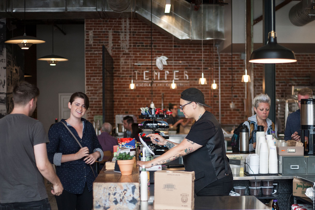 The Bodega counter inside the Denver Central Market