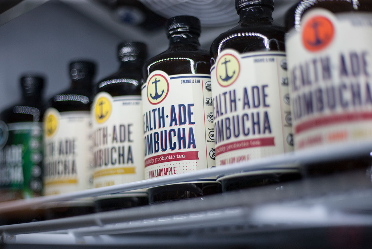 Kombucha in the cooler